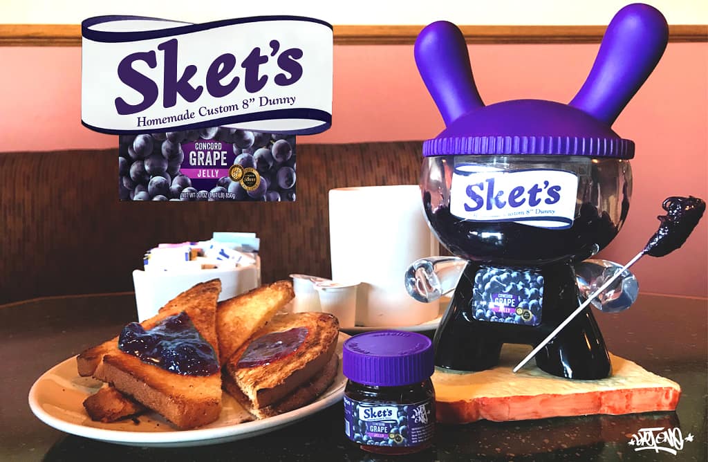 Sket-One's Latest Custom Dunny Drop - Concord Grape Jelly