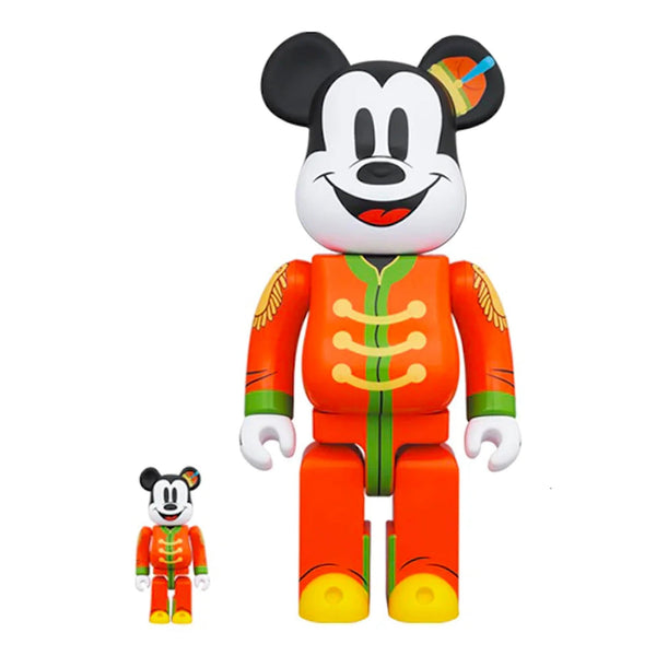 Mickey Mouse Band Leader 400% + 100% Bearbrick Combo Medicom