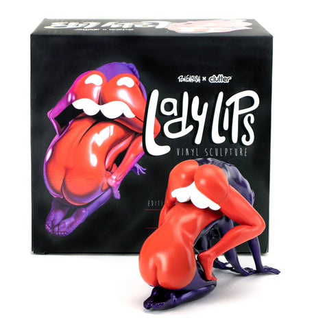 Lady Lips Art Sculpture by Ron English x Clutter - IamRetro Exclusive