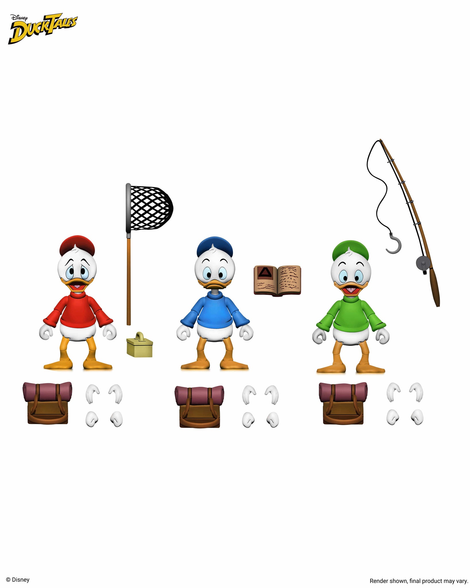 DuckTales Ultimates Huey, Dewey, Louie 3-pack Action Figure NECA