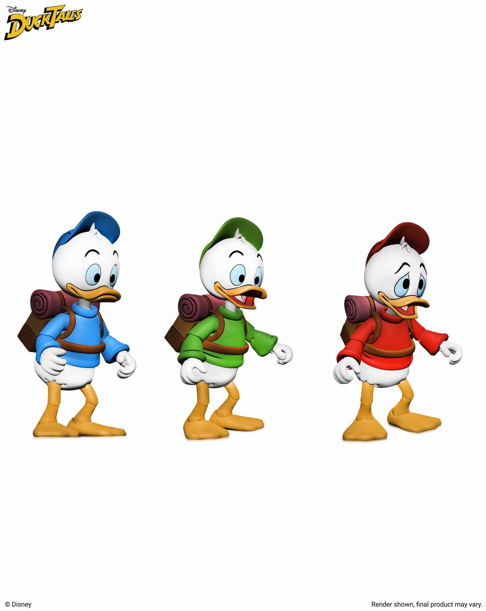 DuckTales Ultimates Huey, Dewey, Louie 3-pack Action Figure NECA
