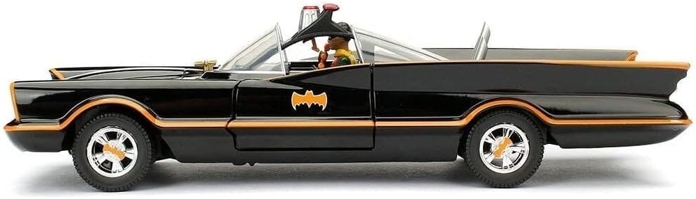 Batman 1966 TV Series Batmobile 1:24 Scale Vehicle with Figures by Jada Toys