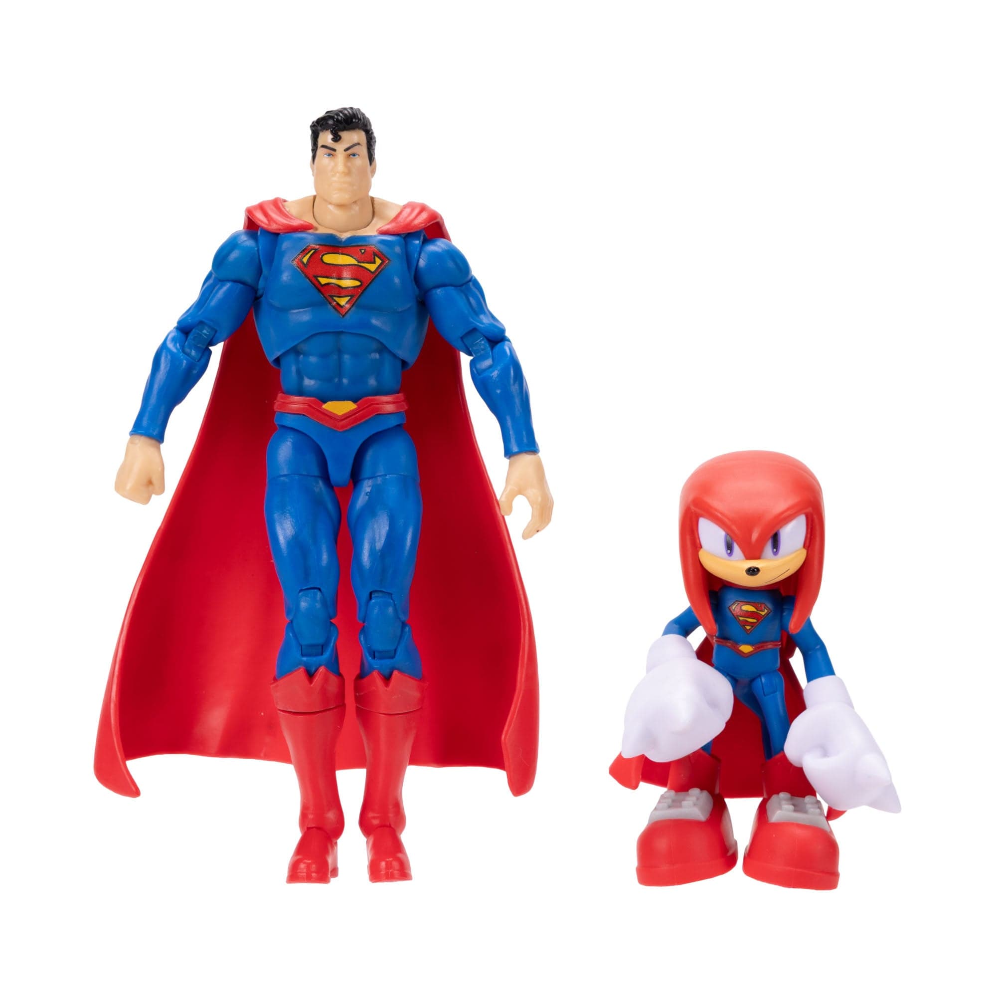 Knuckles and Superman 5 inch + 2.5 inch Wave 2 Multi Pack Sonic x DC Jakks Pacific
