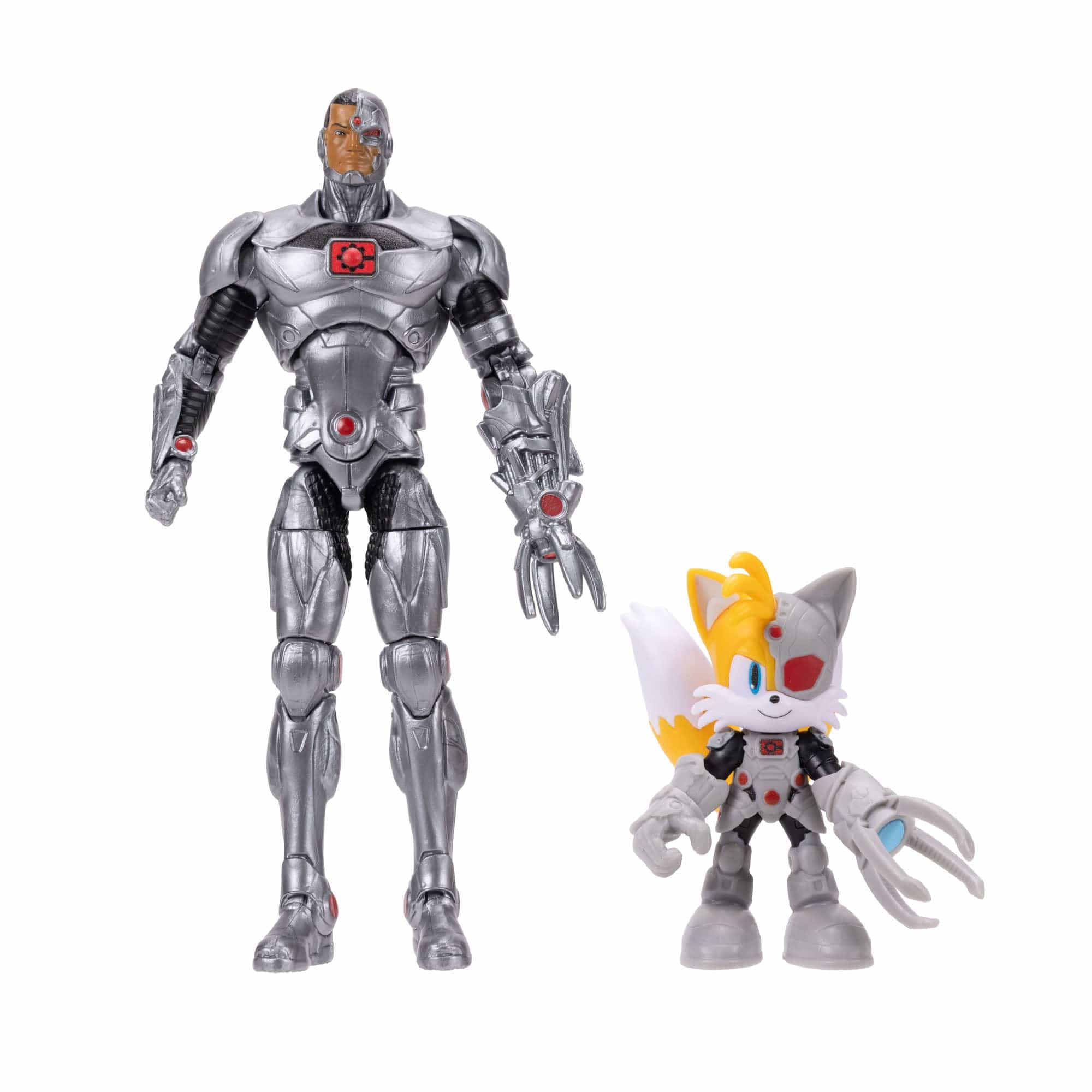 Tails and Cyborg 5 inch + 2.5 inch Wave 2 Multi Pack Sonic x DC Jakks Pacific