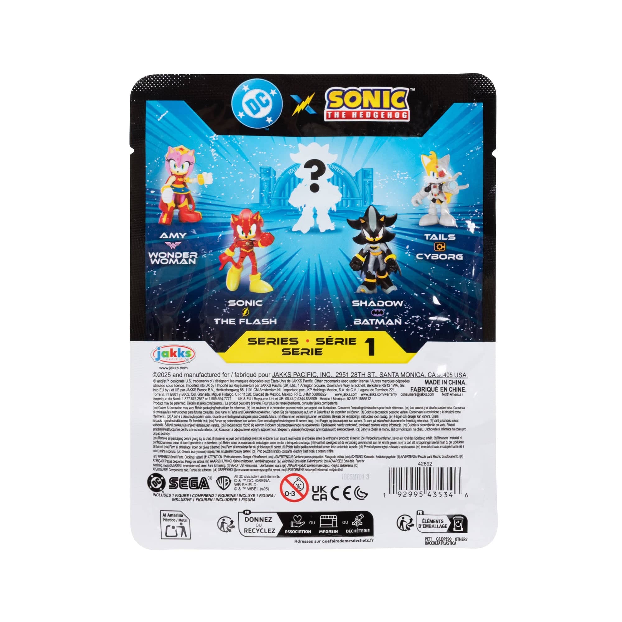 Sonic x DC Full Case 2.5 inch Wave 1 Blind Bag  Pack Jakks Pacific