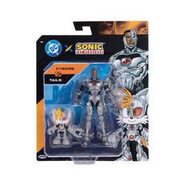Tails and Cyborg 5 inch + 2.5 inch Wave 2 Multi Pack Sonic x DC Jakks Pacific