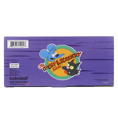 Itchy and Scratchy Flocked Version Medium Figure Set by The Simpsons x Kidrobot - IamRetro Exclusive