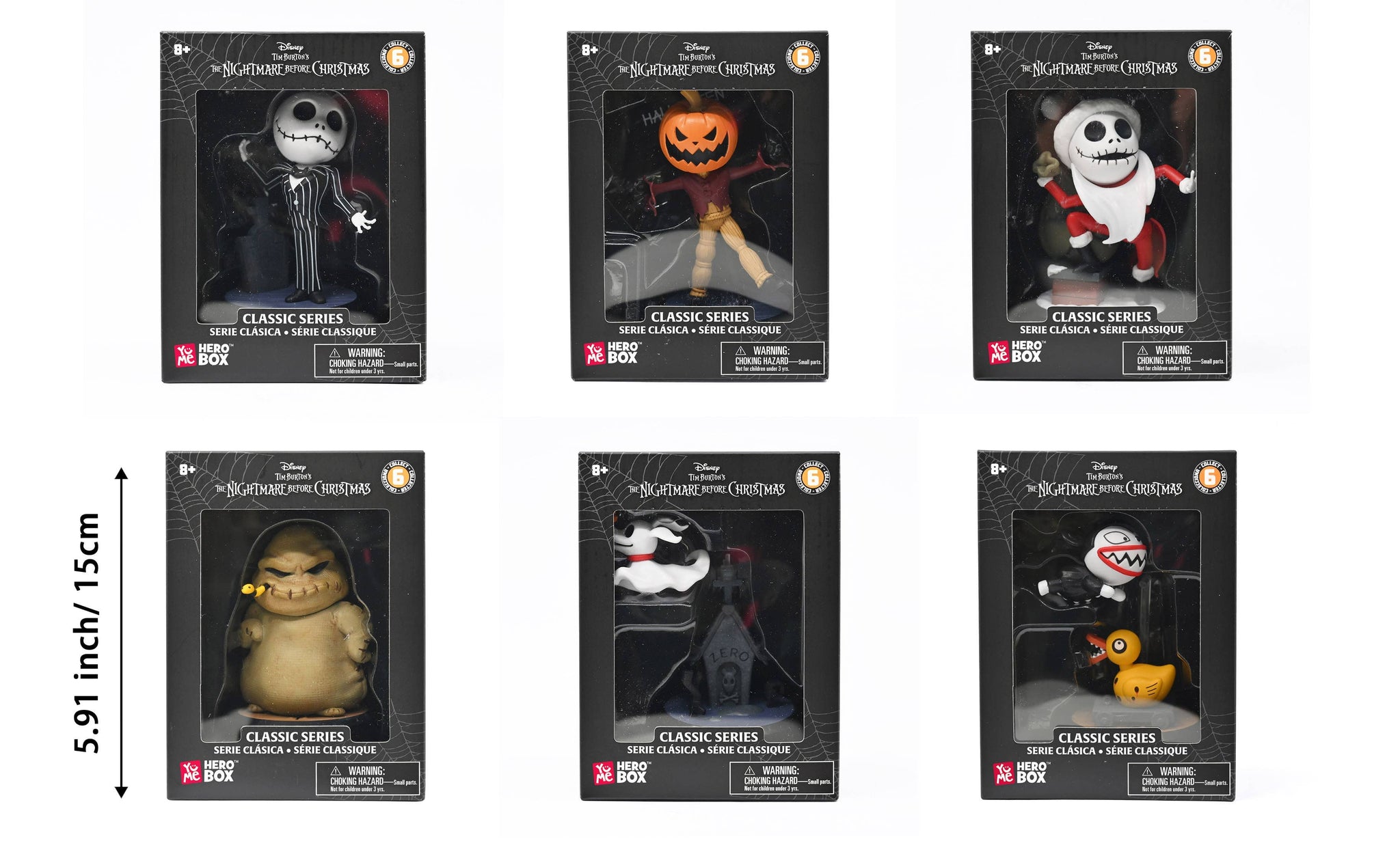 Disney The Nightmare Before Christmas Window Box Mini Figures Case of 6 by YuMe