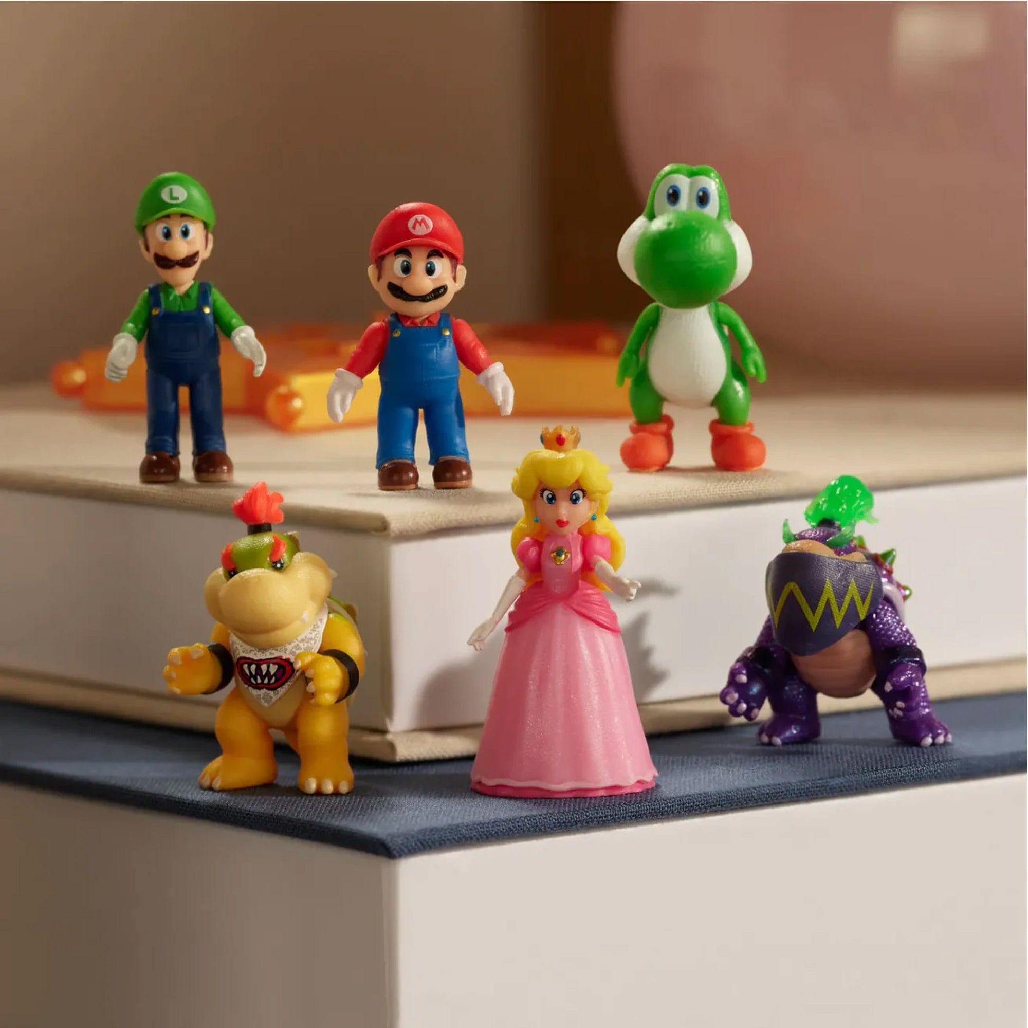 Princess Peach 1.5 inch Feature Figs Super Mario Galaxy Movie Jakks Pacific