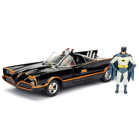 Batman 1966 TV Series Batmobile 1:24 Scale Vehicle with Figures by Jada Toys