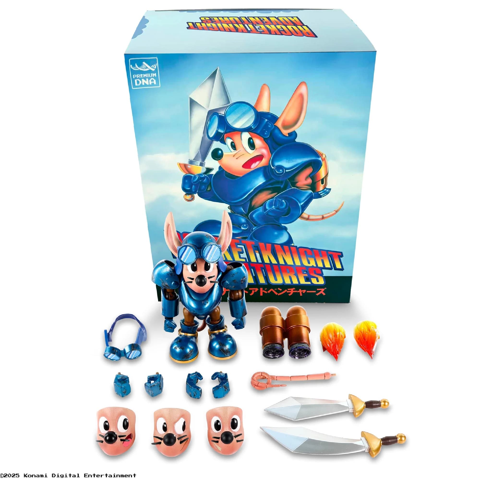 Rocket Knight Adventures Sparkster Battle Damaged Sig. Series 1:12 Figure Premium DNA