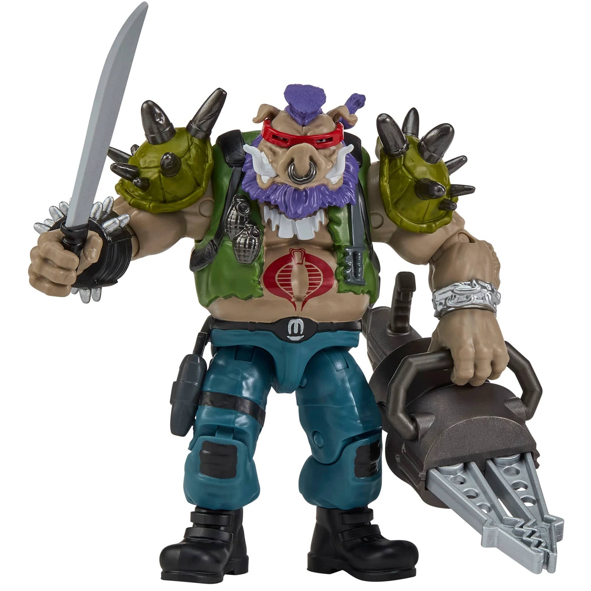 Bebop as Ripper - TMNT x G.I. Joe Action Figure with Accessories by Playmates Toys