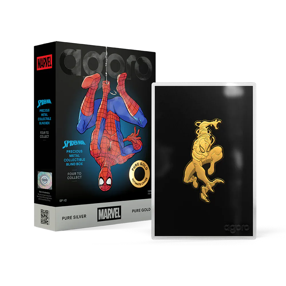 Marvel Spider-Man Transforms 1/2 oz Silver Coin Blind Box by Agoro