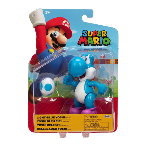 Blue Yoshi 42 Super Mario Bros 4" Figure by Jakks Pacific