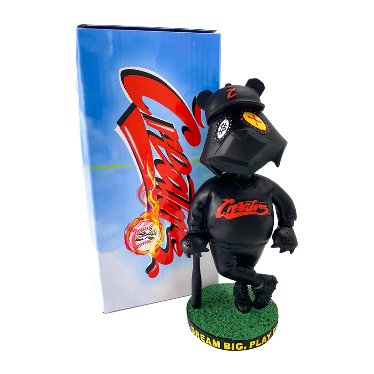 JP Money Bear Triple Black Bobble Head by King Saladeen
