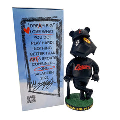 JP Money Bear Triple Black Bobble Head by King Saladeen