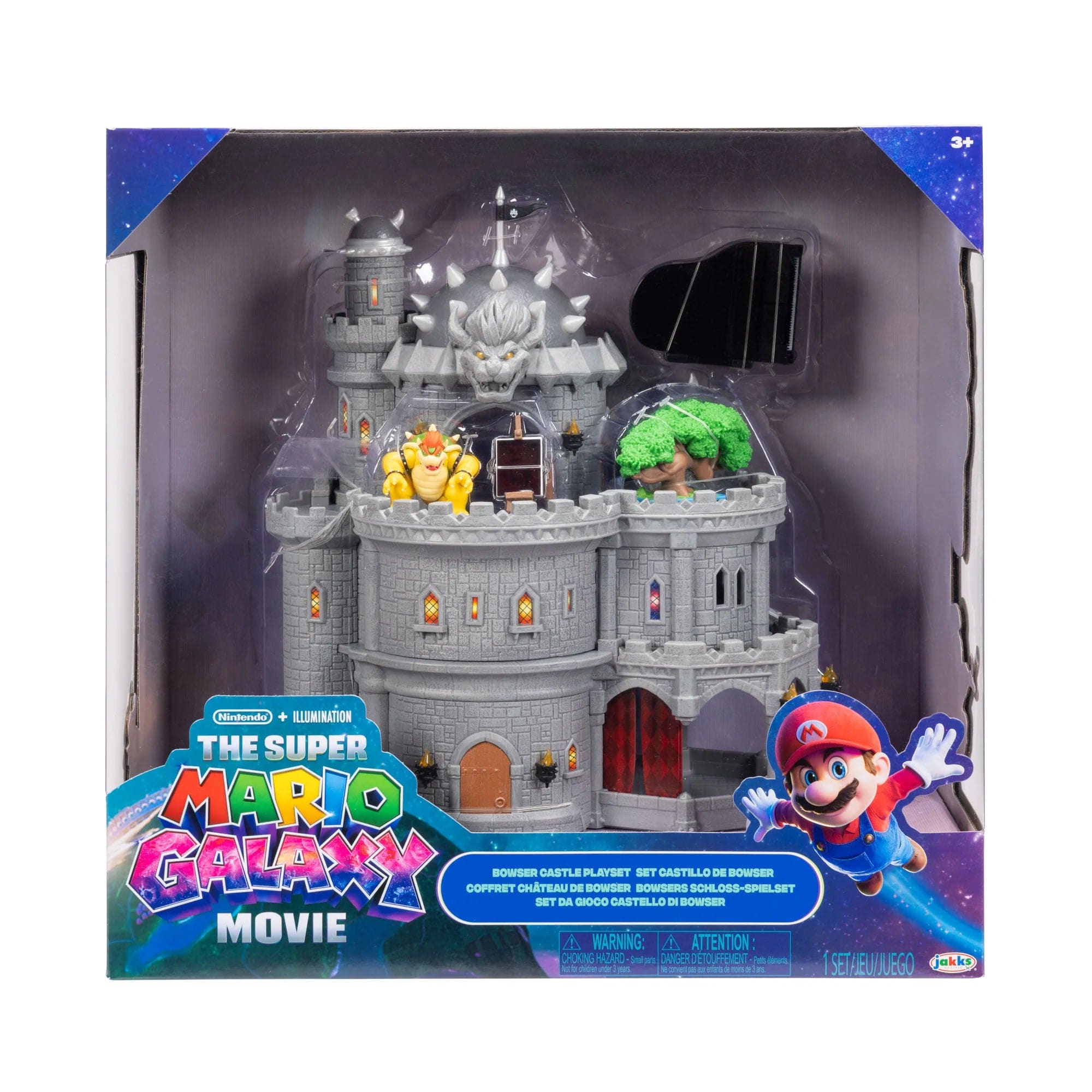 Deluxe Bowser Castle Set Super Mario Galaxy Movie Jakks Pacific