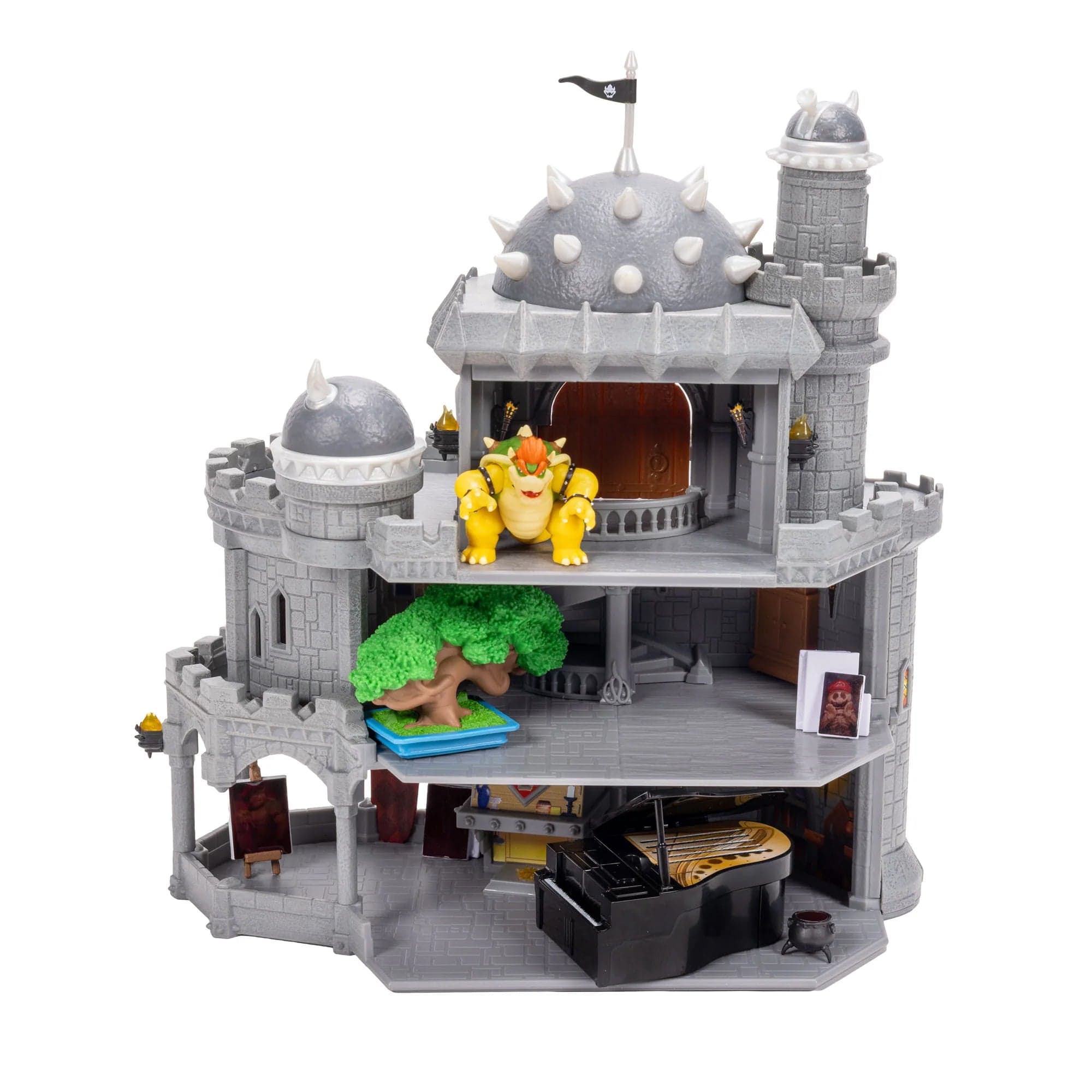 Deluxe Bowser Castle Set Super Mario Galaxy Movie Jakks Pacific