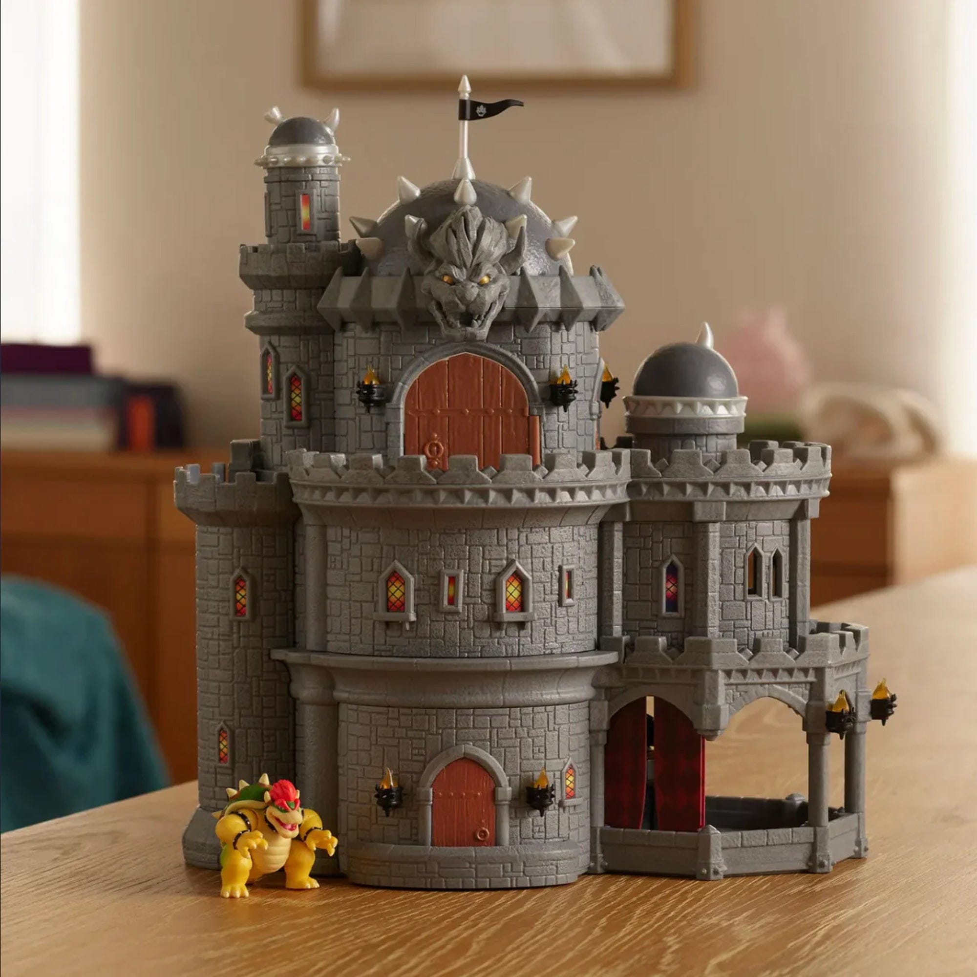 Deluxe Bowser Castle Set Super Mario Galaxy Movie Jakks Pacific