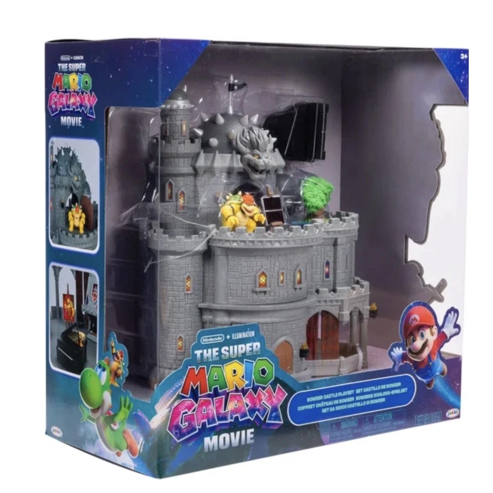 Deluxe Bowser Castle Set Super Mario Galaxy Movie Jakks Pacific