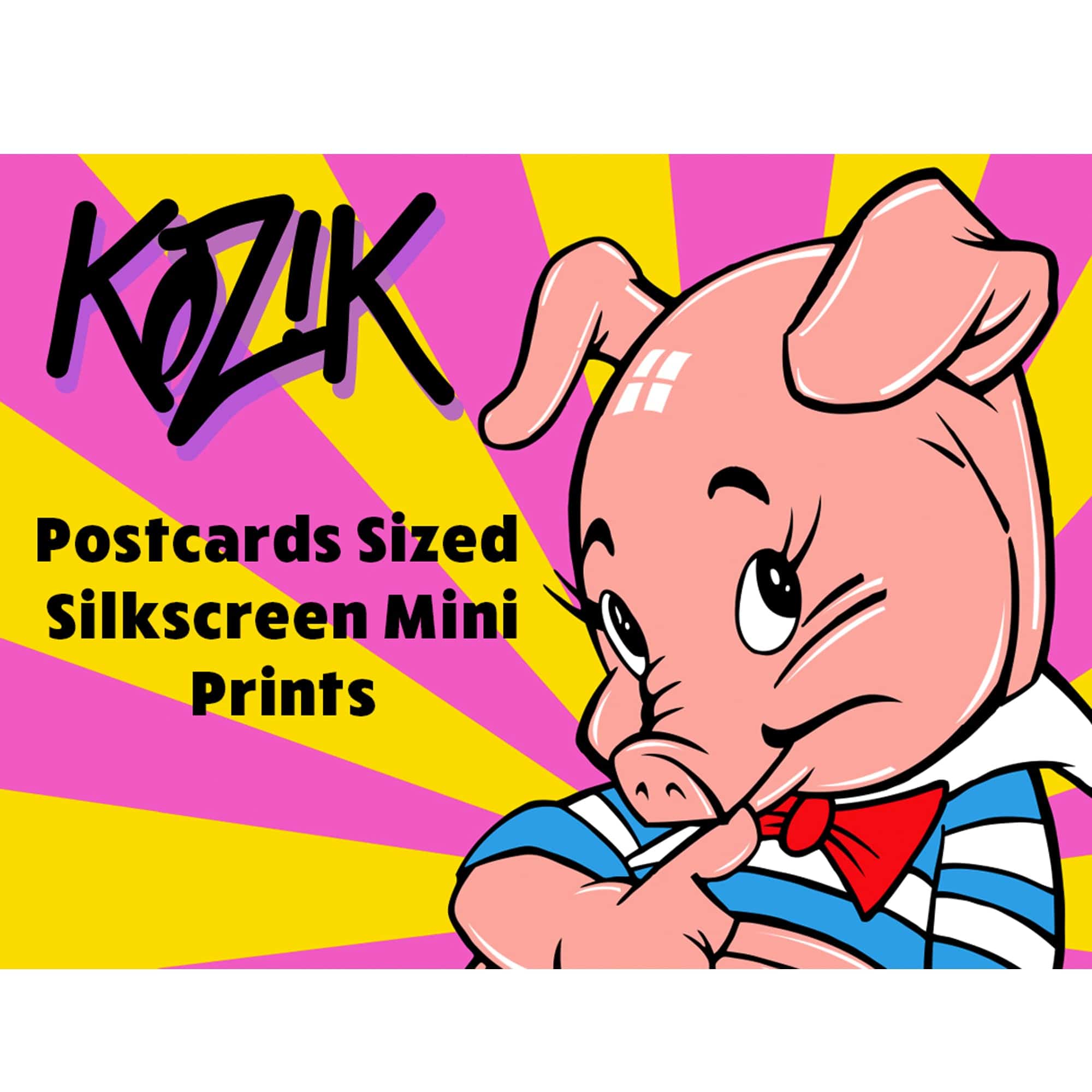 Blank Generation 5.5 Silkscreened Postcard Art Print by Frank Kozik x Arcane Agenda