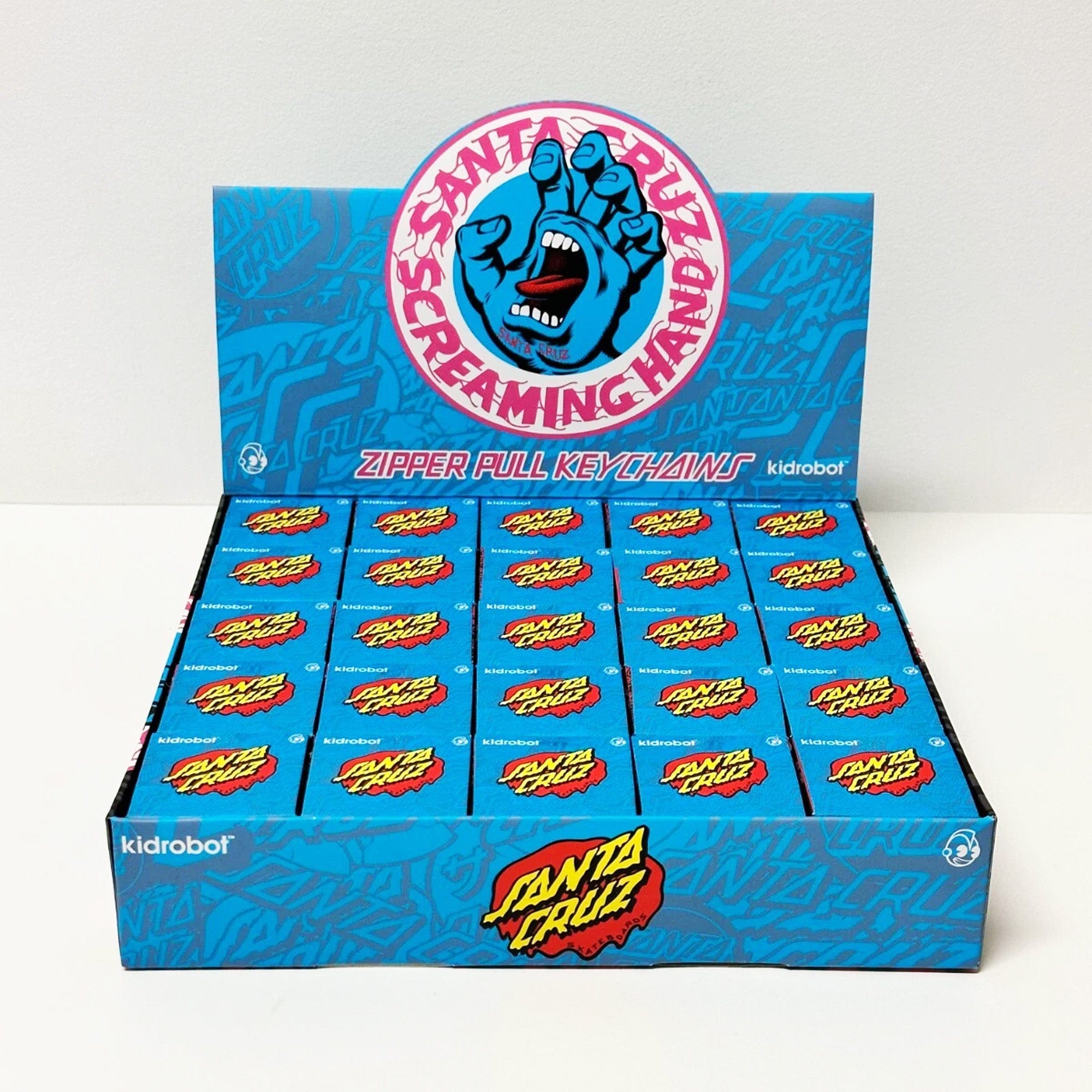 Santa Cruz Screaming Hand Zipper Pulls Display Case 25 pieces by Kidrobot