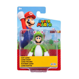 Cat Luigi - Super Mario Nintendo 2.5" Figure Wave 57 Jakks Pacific