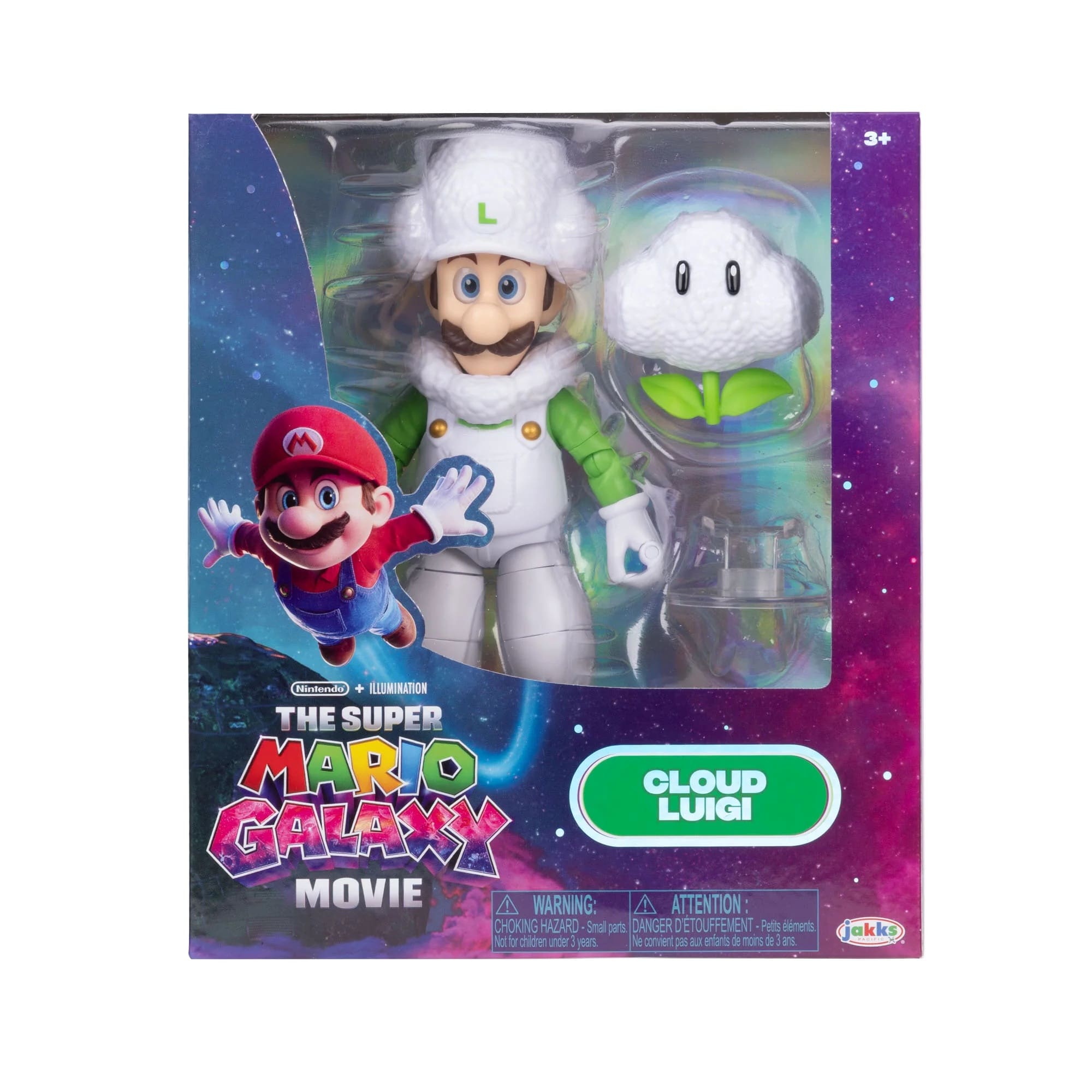 Cloud Luigi 5-Inch Action Figure - Super Mario Galaxy Movie by JAKKS Pacific