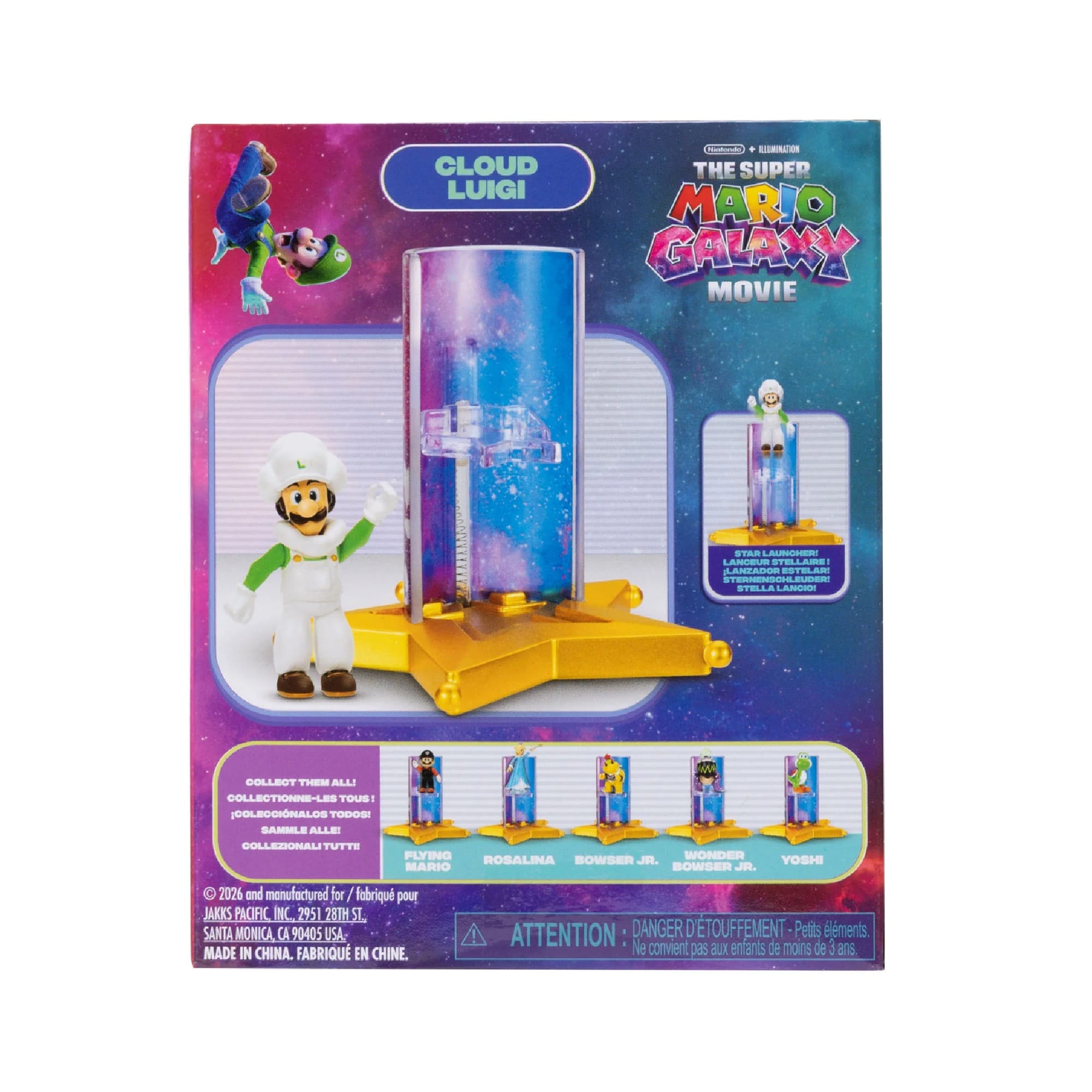 Cloud Luigi 1.5-Inch Feature Mini Figure - Super Mario Galaxy Movie by JAKKS Pacific