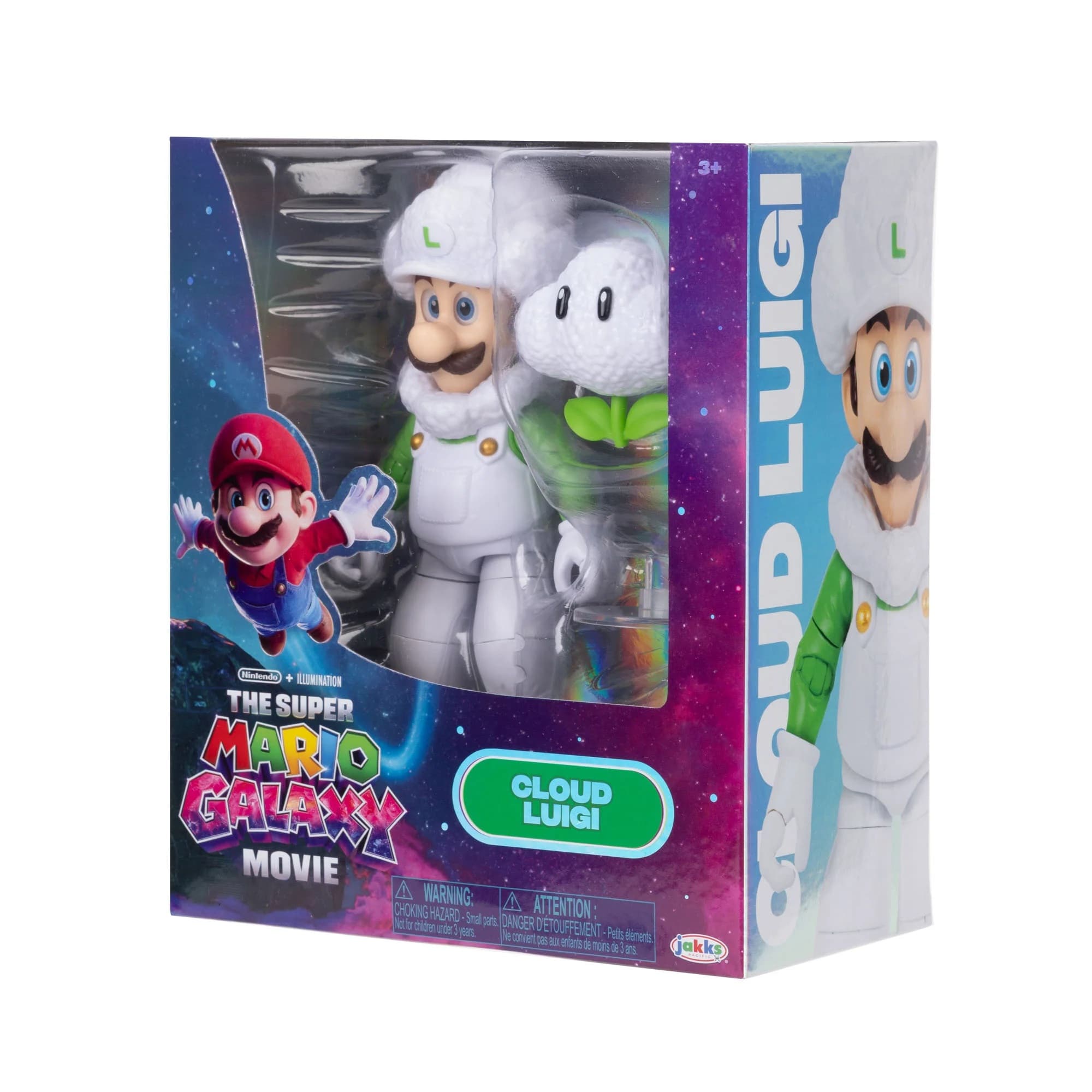Cloud Luigi 5-Inch Action Figure - Super Mario Galaxy Movie by JAKKS Pacific