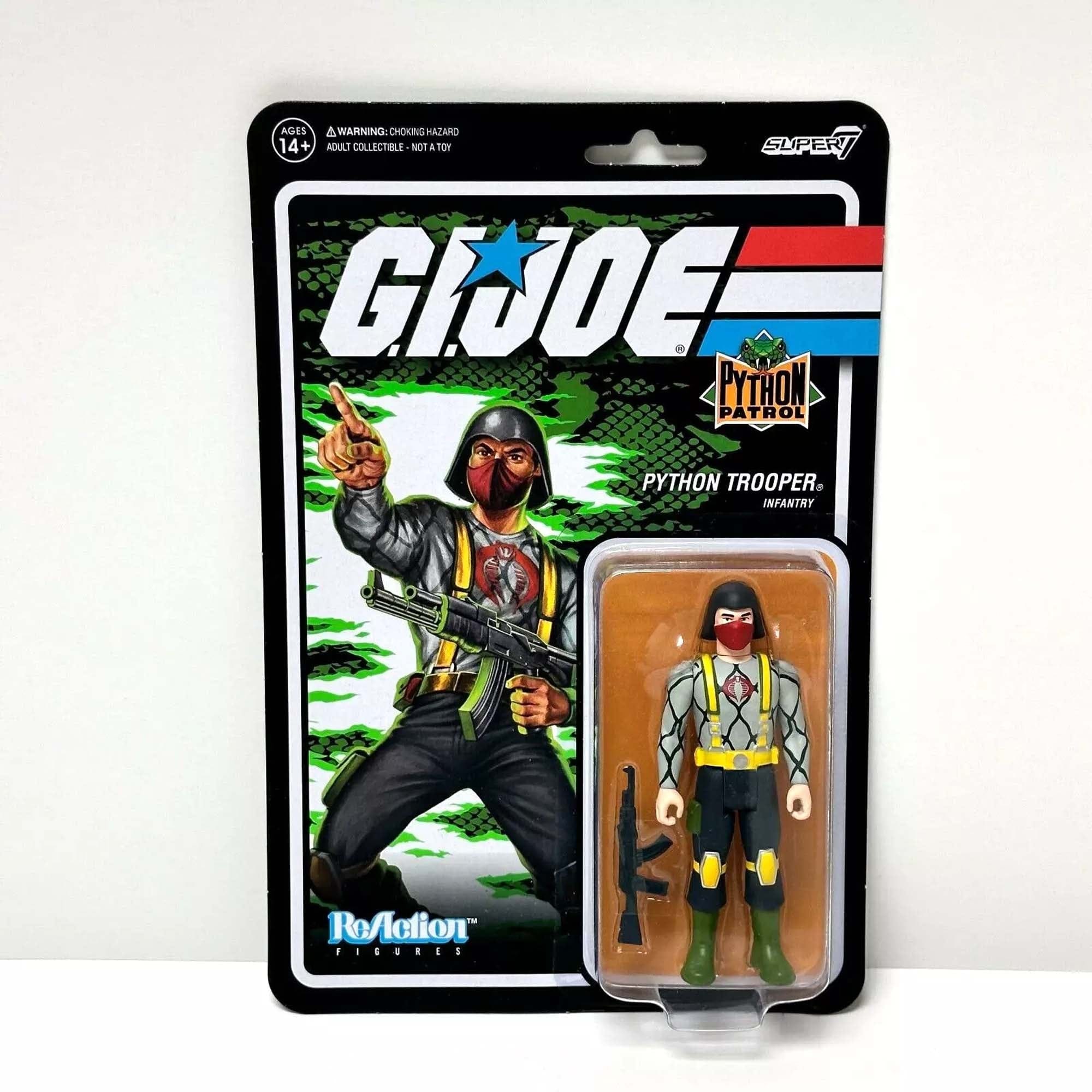 Cobra Trooper AK Pink Python Patrol G.I. Joe Reaction Figure by Super7