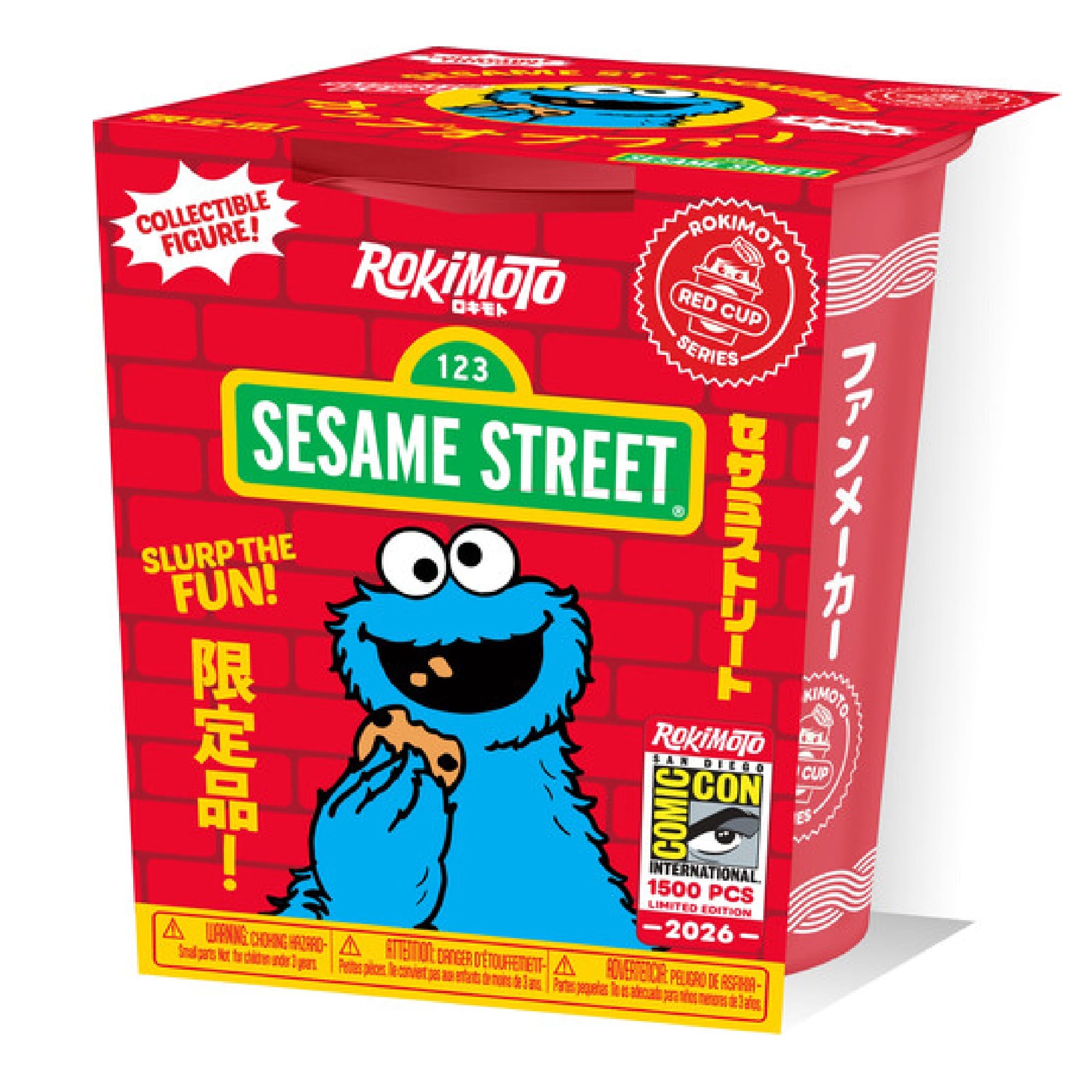 Cookie Monster - Rokimoto Cup of Fun SDCC 2026 Exclusive Figure (Styles May Vary)