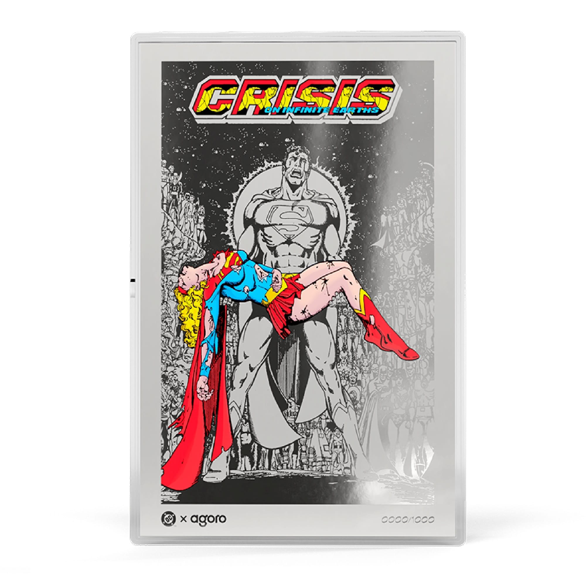 Superman - Death of Supergirl 'Crisis on Infinite Earths' 1985 Issue #7 Silver Collectible by Agoro
