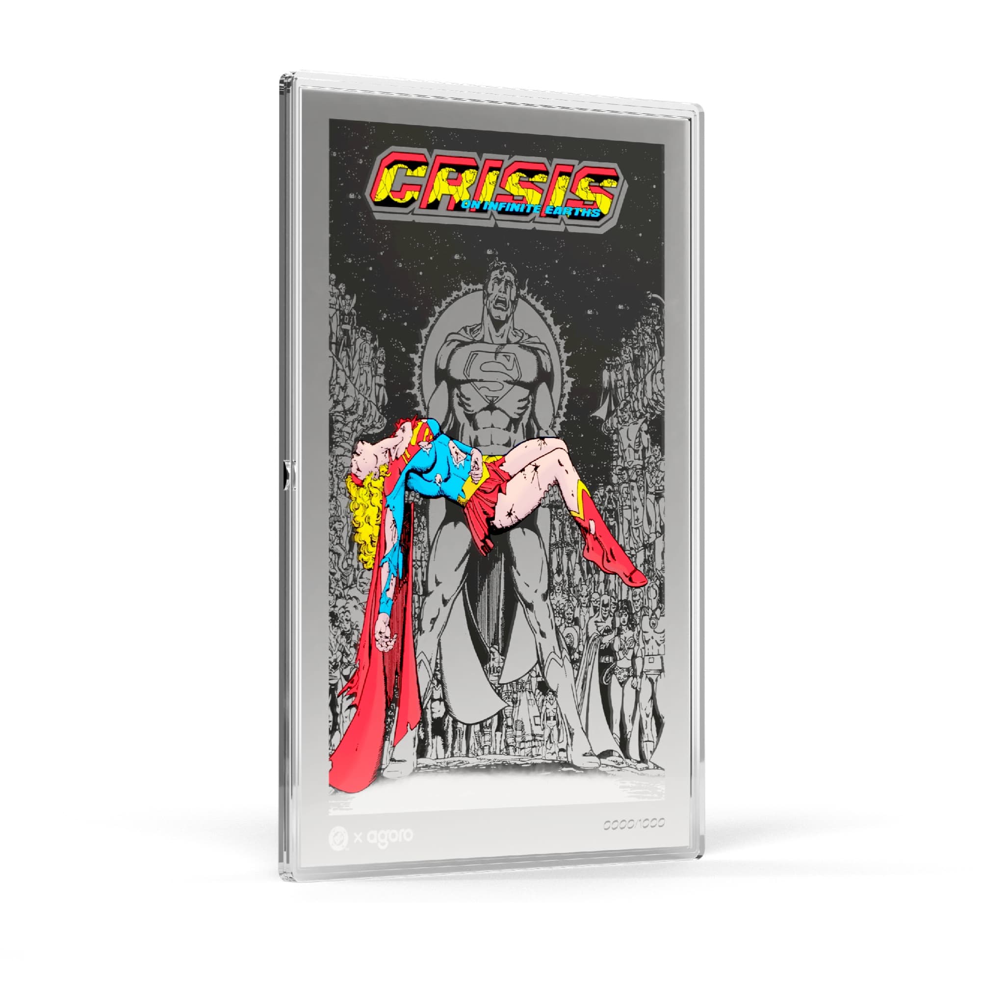 Superman - Death of Supergirl 'Crisis on Infinite Earths' 1985 Issue #7 Silver Collectible by Agoro