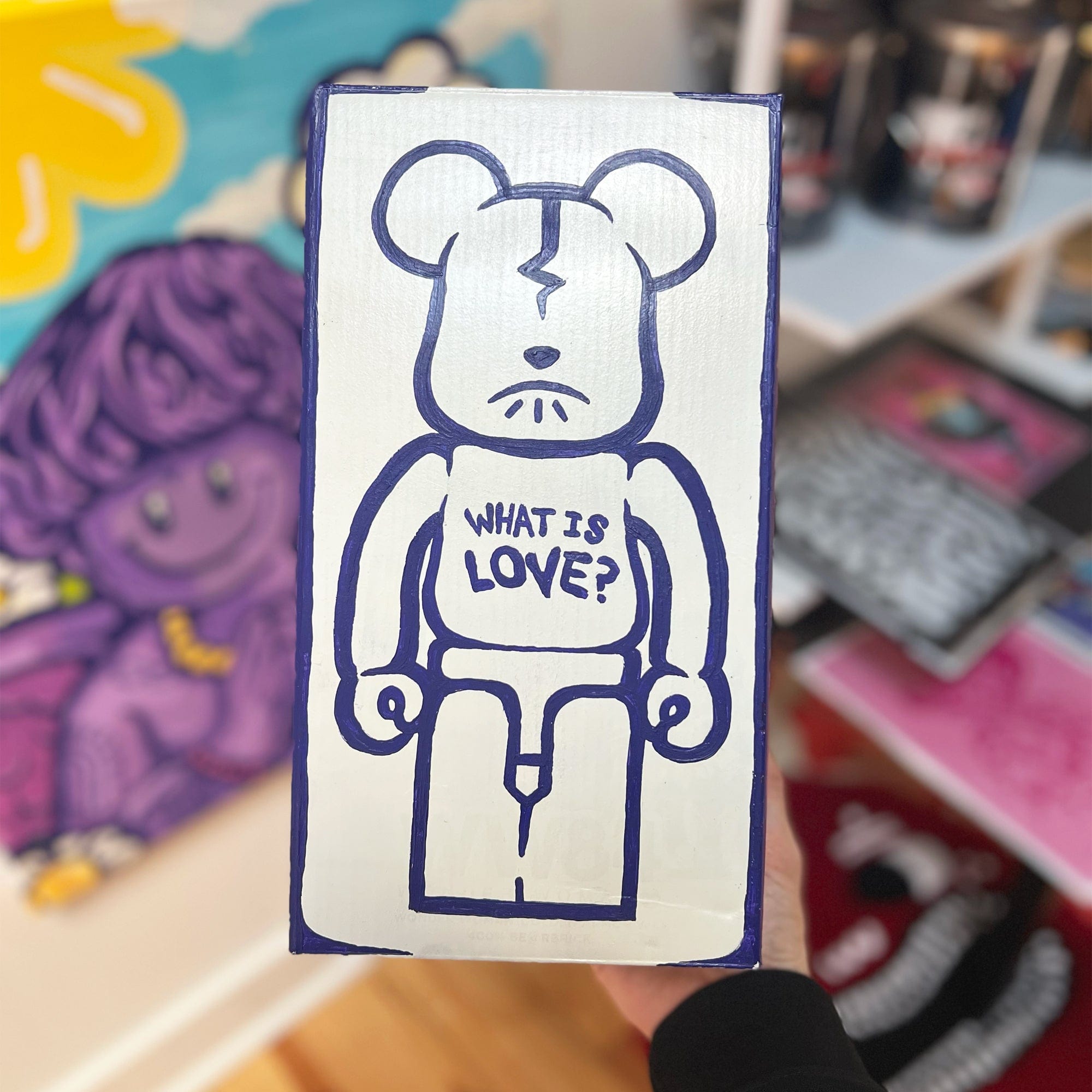 Oddgrass 'Baby Don't Hurt Me' Custom 400% Medicom Bearbrick