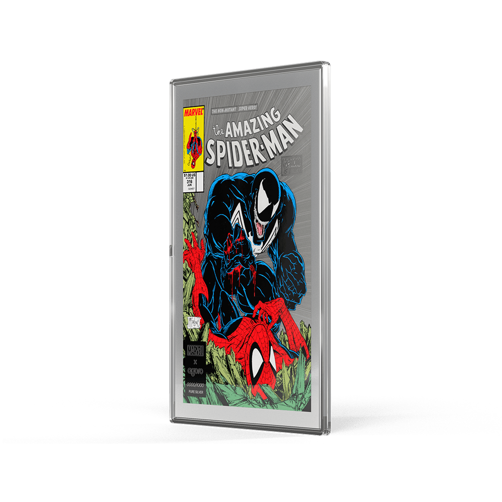 The Amazing Spiderman #316: Venom Unleashed 1 oz Silver Marvel COMIX Foil by Agoro