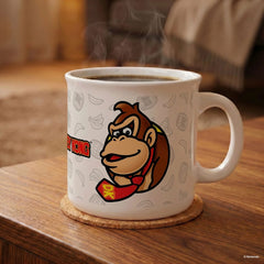 Nintendo Donkey Kong DK & Diddy Faces 20 oz Ceramic Camper Mug