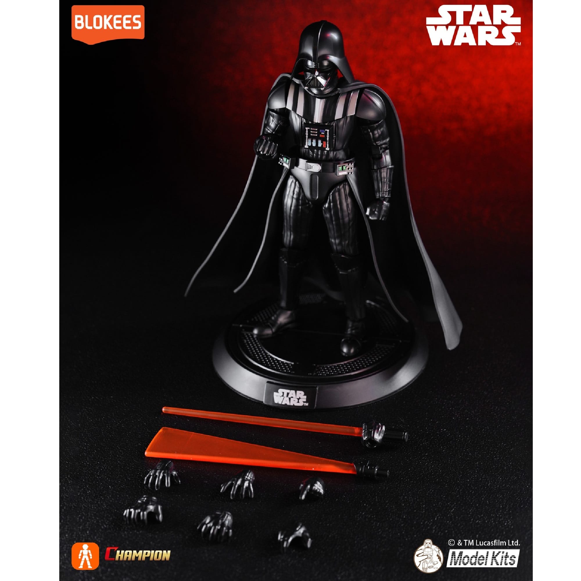Star Wars Darth Vader Champion Class 01 Empire Strikes Back Model Kit Blokees