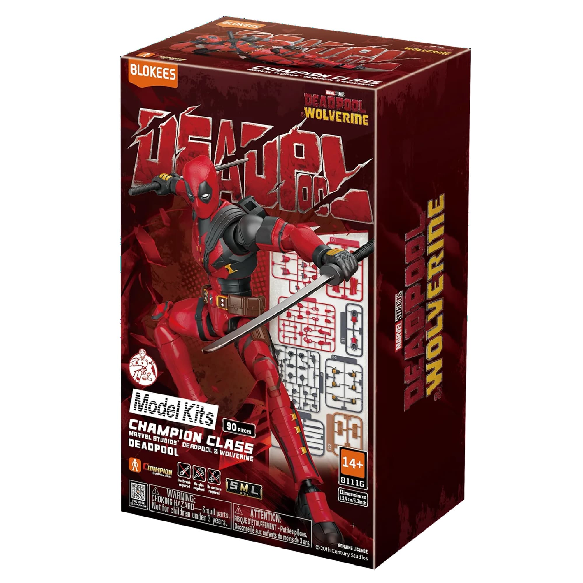 Deadpool - Marvel Deadpool & Wolverine Champion Class 04 Model Kit Blokees