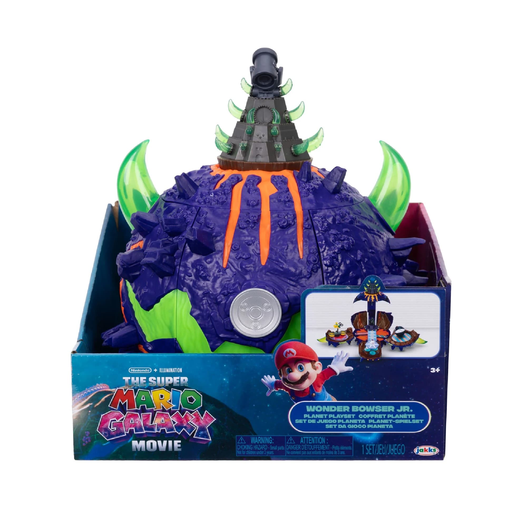 Deluxe Wonder Bowser Jr. Planet Playset - Super Mario Galaxy Movie by JAKKS Pacific