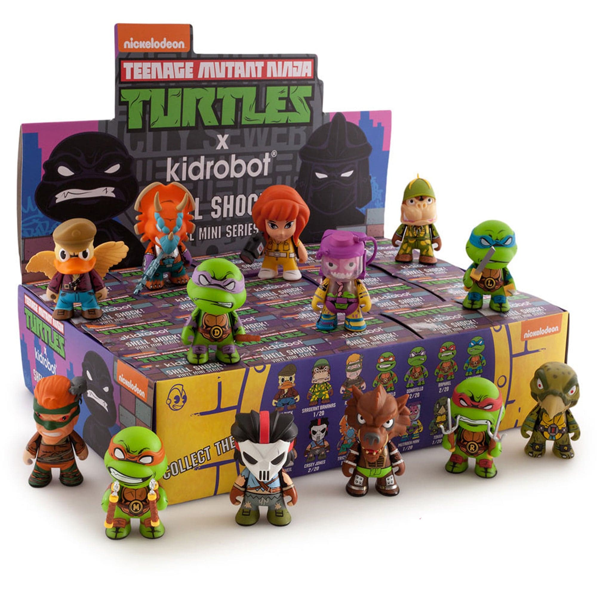 Tmnt Display Shell TMNT - Shell Shock Vinyl Mini Series 2 - Display Case Contains 20 Blin