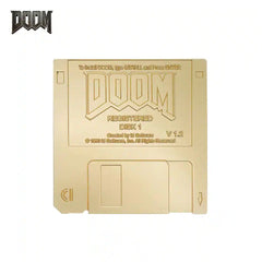 DOOM Commemorative Floppy Disk Limited Edition Replica - Gold Edition by Fanattik