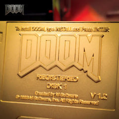 DOOM Commemorative Floppy Disk Limited Edition Replica - Gold Edition by Fanattik