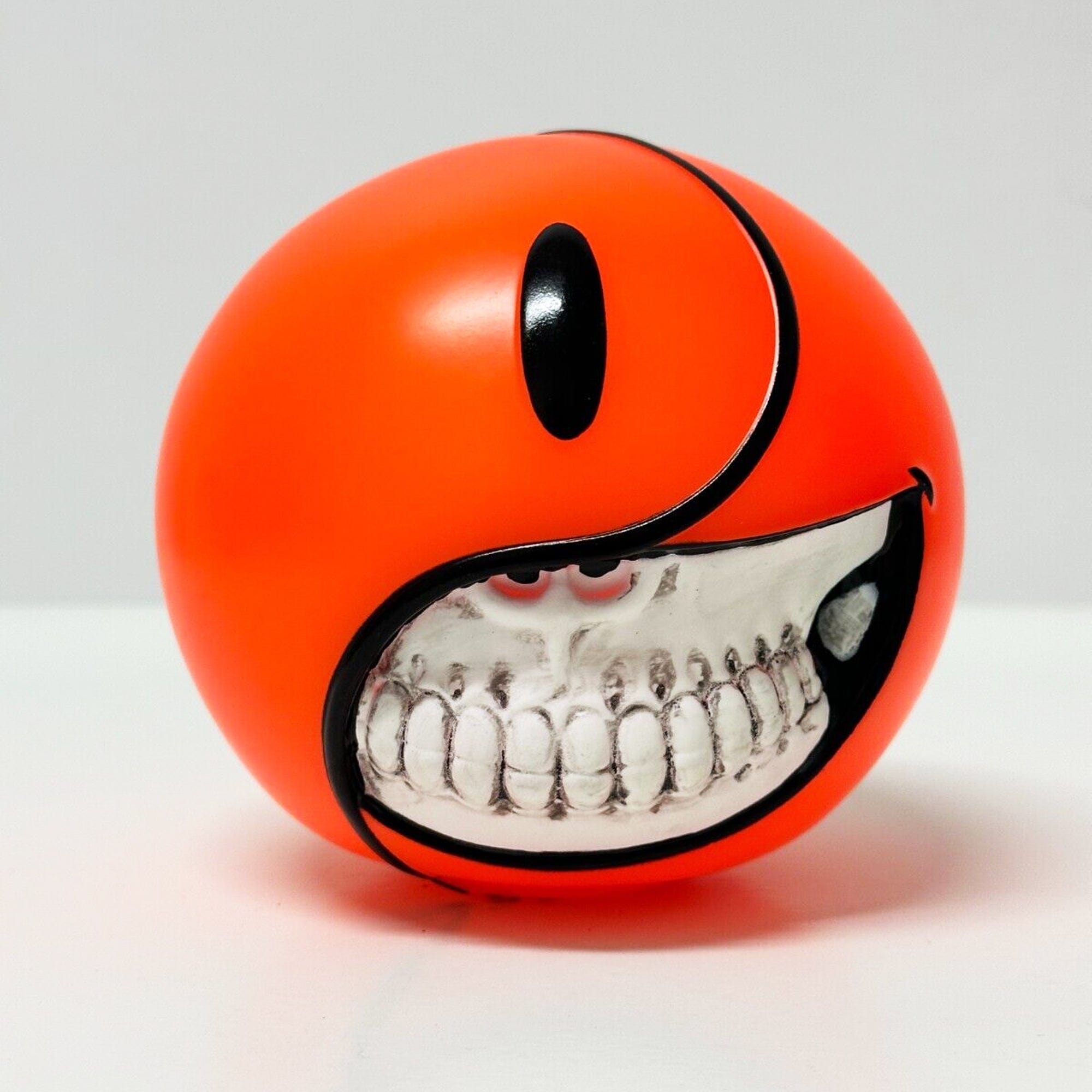 East Meets West Orange Yin Yang Vinyl Figure by Ron English Popaganda