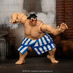 E. Honda Ultra Street Fighter II Deluxe Version 1:12 Action Figure Jada Toys