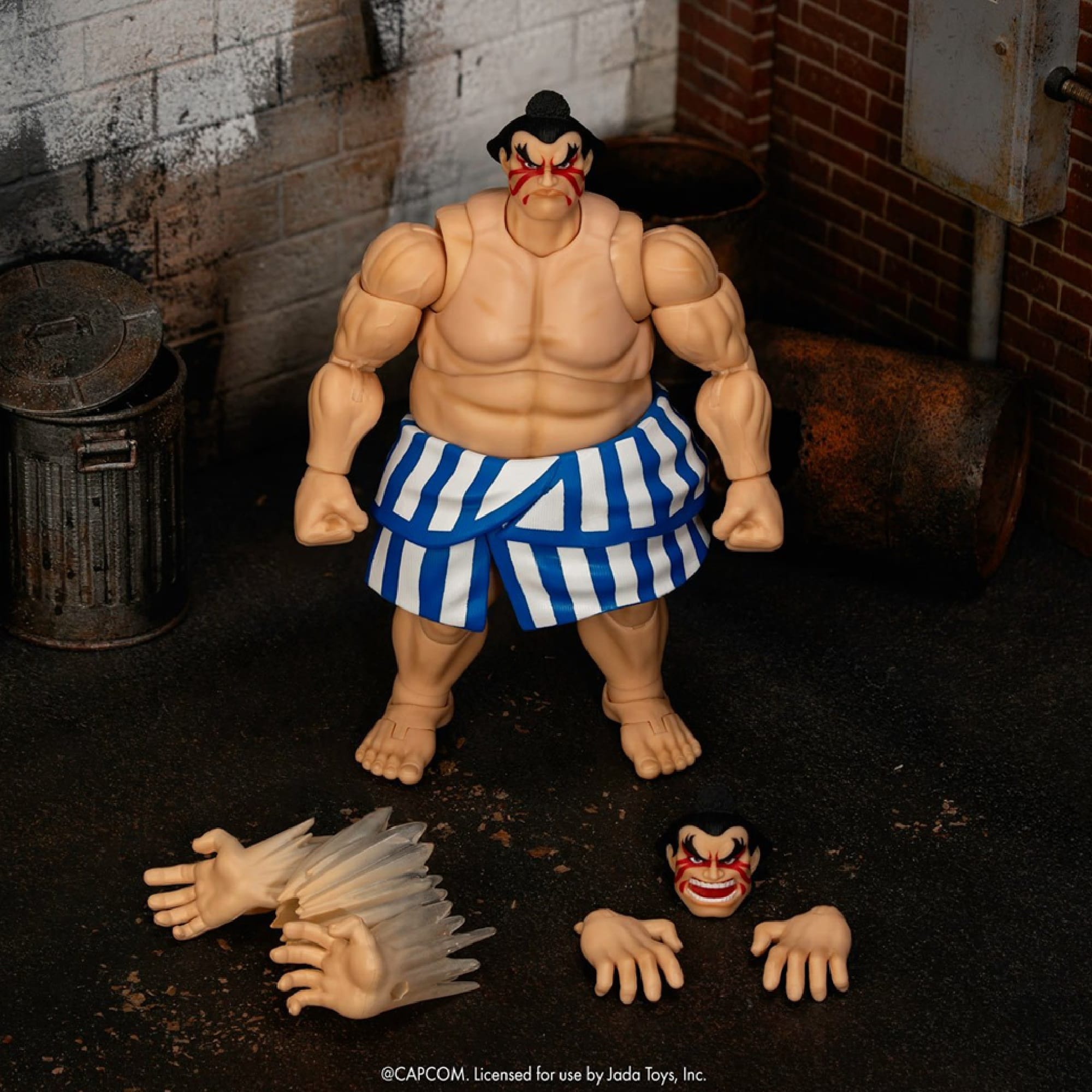 E. Honda Ultra Street Fighter II Deluxe Version 1:12 Action Figure Jada Toys