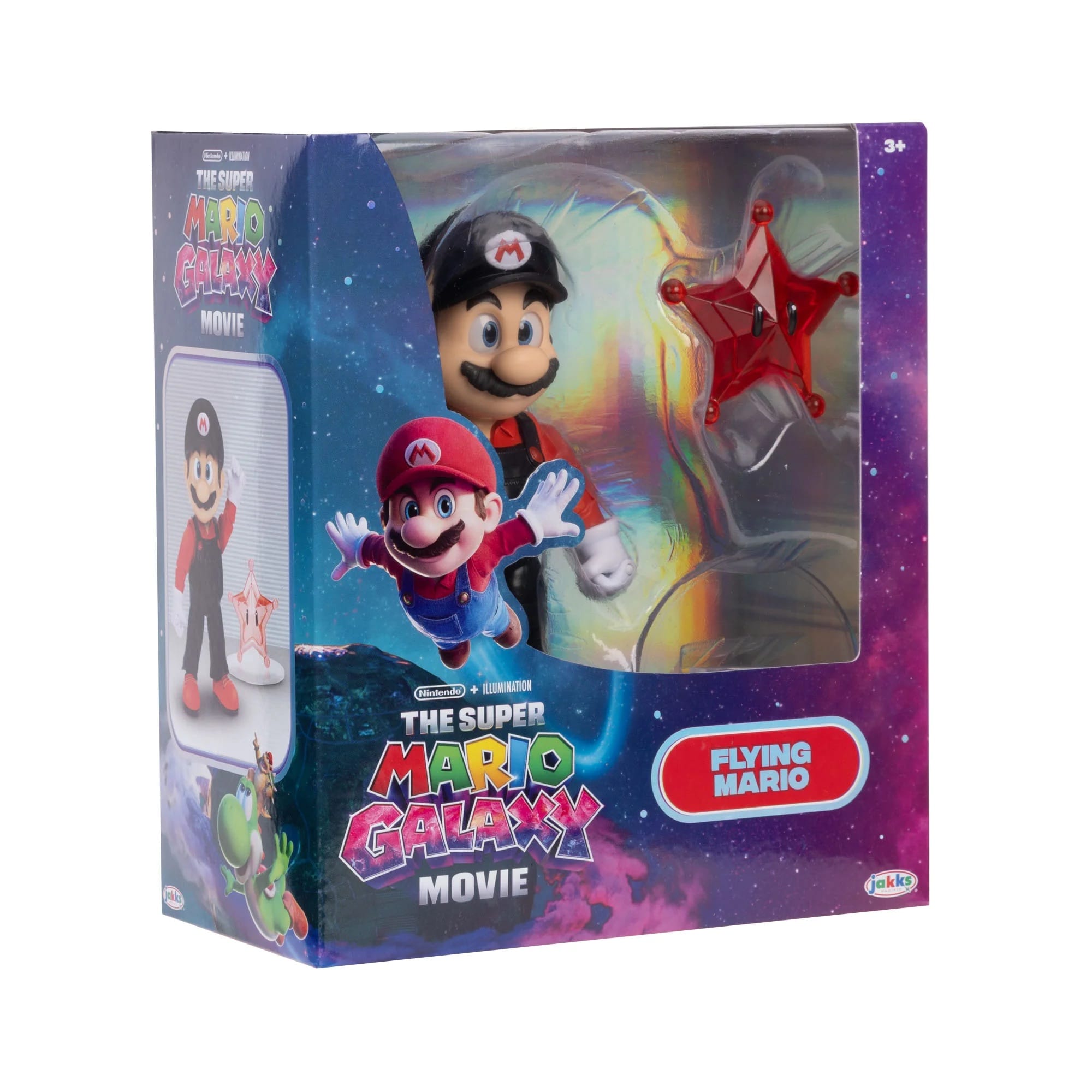 Flying Mario 5-Inch Action Figure - Super Mario Galaxy Movie by JAKKS Pacific