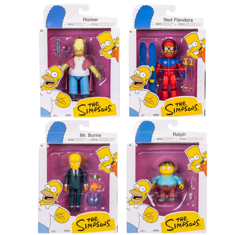 Wave 6 Full Set - The Simpsons 5" Action Figures by Jakks Pacific