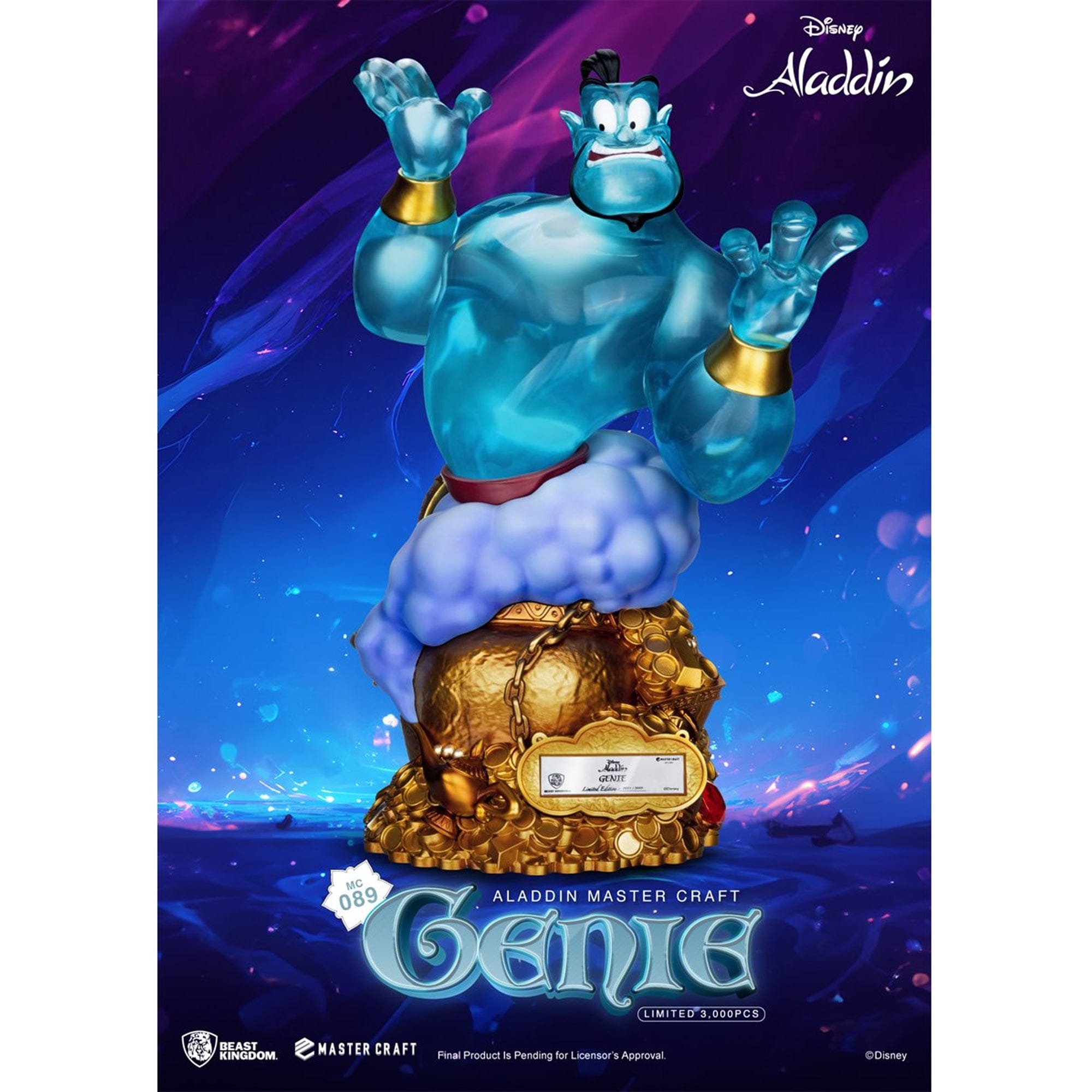 Disney Aladdin Genie Master Craft Resin Statue by Beast Kingdom