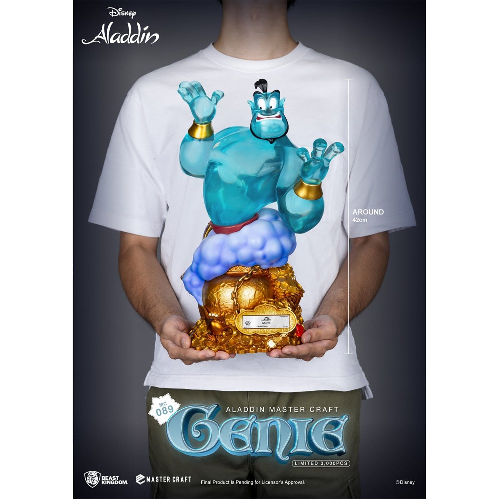 Disney Aladdin Genie Master Craft Resin Statue by Beast Kingdom